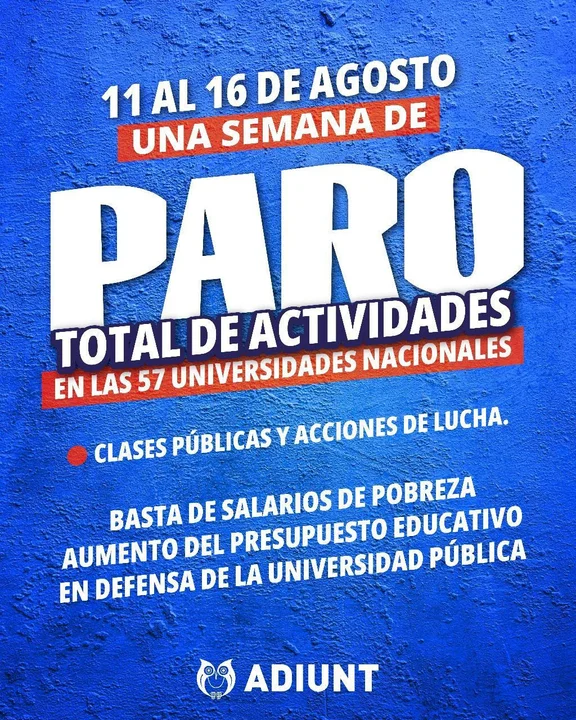 Esta semana no hay actividades en la UNT debido a un paro nacional – el ...
